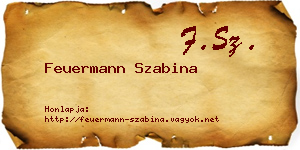 Feuermann Szabina névjegykártya